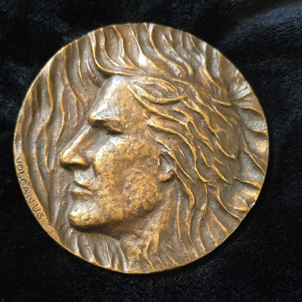 Bronze Medallion with Roman Numerals